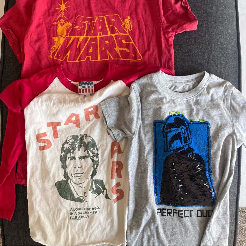 3 Junk Food x Star Wars Kids Graphic T-Shirts